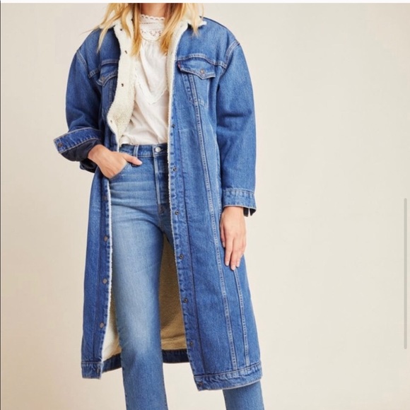 levis long sherpa jacket